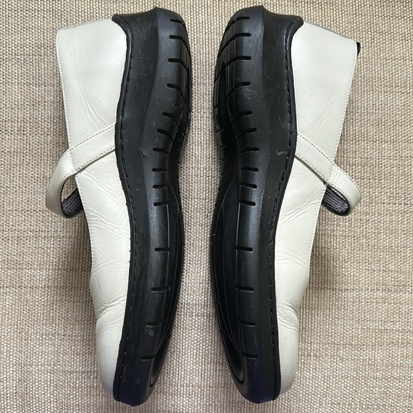 Girauden Sport Leather Mary Jane Thick Chunky Heel Laser Cut Strap w/ Buckle 41 - Picture 6 of 13